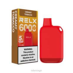 RELX Nikotin - RELX Crush Pocket 6000 5% høy nic kremet tobakk 4H88172