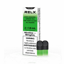 RELX Vape Disposable - RELX pod pro - 2 pods is-sjasmin grønn te 4H8813