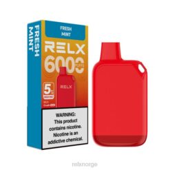 RELX Vape Price - RELX Crush Pocket 6000 5% høy nic fersk mynte 4H88173