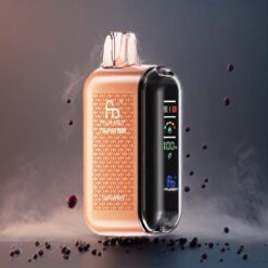 Fumot Tornado 20000 Puffs Norge grossist - Hyllebær (Dual mesh spole, 20ml, 850mAh, Smartskjerm)