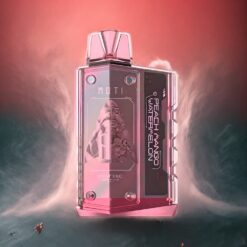 MOTI BEAST 9000 Norge Grossist Engangs Vape: Fersken Mango Vannmelon – 19mL E-væske, 9000 Puff, Cyberpunk Design, mesh spole
