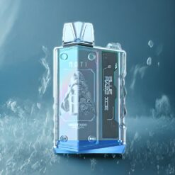 MOTI BEAST 9000 Norge grossist – Blå Bringebær Is Engangs Vape – 19mL E-væske, 9000 Puff, Cyberpunk Design, mesh spole