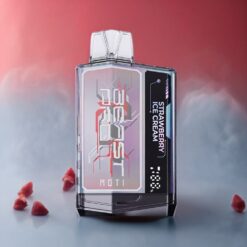 MOTI BEAST PRO 10000 Norge grossist Engangs Vape Jordbær Iskrem 50mg/mL 18mL 750mAh