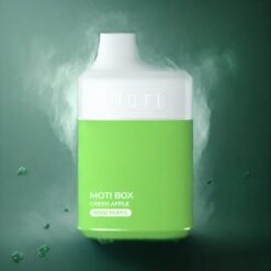 MOTI BOX 6000 Engangs VAPE Grønt Eple Norge Grossist – 6000 Puffs, 14mL, 5%/2% Nikotin