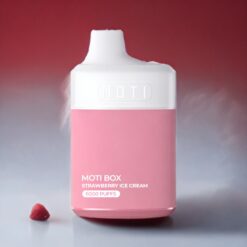 MOTI BOX 6000 Norge Grossist Engangsvape Jordbær Iskrem (6000 puff, 14mL, 5%/2%)