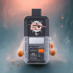 MOTI GO PRO-BATTERY 12000 Engangs Pod Fersken Is Norge grossist – 16mL, 12000 Puffs, 50mg/mL, Smartskjerm, Type-C