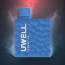 UWELL DK5000 Pod-system Norge grossist med 1.0 ohm Nettspiral, 50 mg nikotin, 10 ml e-væske, 5000 puffs, 600 mAh batteri, Type-C lading, Tredoble Bær smak