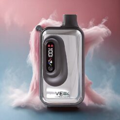 VEIIK SPACE VKK 20000 Puffs Engangs Vape Bomullsgodt (Cotton Candy) Norge Grossist – Type-C, 650mAh, 0.5/1.0 Ohm Dual Mesh, LCD Skjerm