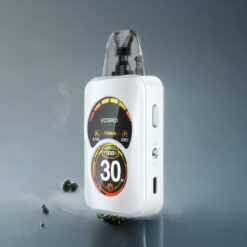 VOOPOO Argus A Vape Kit Norge grossist med 1100mAh batteri, Type-C lading, 5W-30W, 3ml toppfyll perlemorshvitt