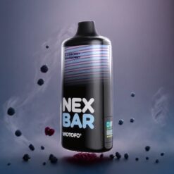 Wotofo nexBAR 18000 Puffs Engangs Vape Blåbær Bringebær Norge grossist – 21ml, 750mAh, Dual nexMESH, Type-C, Justerbar Luftstrøm