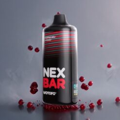 Wotofo nexBAR 18000 Puffs Engangs Vape Bringebær/Kirsebær Norge Grossist – 21ml, 750mAh, Dual nexMESH, Type-C