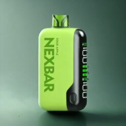 Wotofo nexBar 16000 Puffs Norge grossist Engangs Vape Sur Eple 20ml 50mg Type-C Dual Mesh