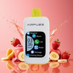 AirFuze Smart 30000 Puffs Norge Grossist Engangs Pod Jordbær Banan, 5% Nikotin, 900mAh, Type-C, Touchskjerm