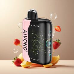 Aivono AIM BOOM 25000 Puffs Norge grossist Jordbær B Pop 0-5% Nikotin 28ml 650mAh Type-C