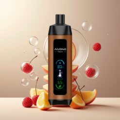 Aivono AIM FATPRO 22000 Puffs Norge Grossist - 28ml, 0%-5% Nikotin, 10 Smaker, Kirsebær Bringebær, 600mAh, 0.6ohm Mesh Coil