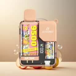Aivono AIM-TANK 9500 Puffs Norge Grossist - Fersken/Pære, 18ml, 650mAh, LCD, 1.2ohm Mesh Coil