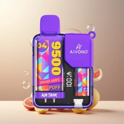 Aivono AIM-TANK 9500 Puffs Norge Grossist - Sakura Drue, 18ml, 650mAh, LCD, 1.2ohm Mesh Coil