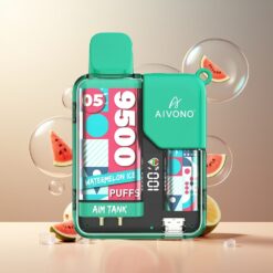 Aivono AIM-TANK 9500 Puffs Norge Grossist - Vannmelon Is, 18ml, 650mAh, LCD, 0-5% Nikotin