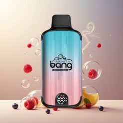Bang 20000 Puffs Engangs Vape Blåbær Bringebær Norge Grossist – 13400mAh, Type-C, Dual Mesh, Smart Skjerm, 0-5% Nikotin