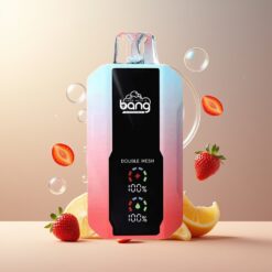 Bang 25000 Puffs Engangs Vape Jordbær Is Norge Grossist – 650mAh, 30ml, Type-C, 1.0 ohm