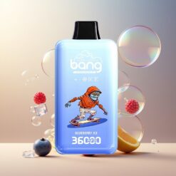 Bang 36000 Ice Level Engangsdevice Blåbær Is Norge Grossist – 36ml, 850 mAh, 0-5% Nikotin