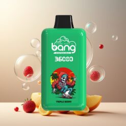 Bang 36000 Power Engangs Vape Norge Grossist – Triple Bær (0/2/3/5% Nikotin, 36ml, 36000 Puff, 850mAh)