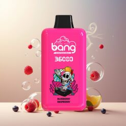 Bang 36000 Power Engangsdamp Norge Grossist – Blåbær Bringebær (36ml, 36000 puff, 850mAh)