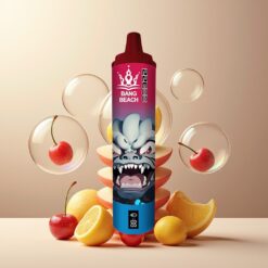 Bang Beach 22000 Puffs Engangs Vape Kirsebær Norge Grossist – 36ml, 650mAh, 0/2/3/5% Nikotin