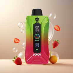 Bang Beach Smart Skjerm 20000 Puffs Engangs Vape Jordbær Vannmelon Norge Grossist – 35ml, 650mAh, 0-5% Nikotin