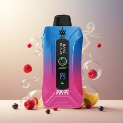 Bang Beach Smart Skjerm 20000 Puffs Engangsvape Blåbær Bringebær Norge Grossist – 35ml, 650mAh, 0-5% Nikotin