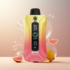Bang Beach Smart Skjerm 20000 Puffs Norge Grossist Engangs Vape Rosalemonade 35ml 650mAh