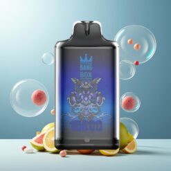 Bang Box King 15000 Puffs Engangs Vape Herr Blå Norge Grossist – 23ml E-væske, 0%/2%/3%/5% Nikotin, 650mAh Batteri, TYPE-C, 1 eske 10 stk