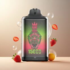 Bang Box King 15000 Puffs Engangs Vape Jordbær Vannmelon Norge grossist - 23ml, 0%/2%/3%/5%, 650mAh, TYPE-C, 1 eske 10 stk