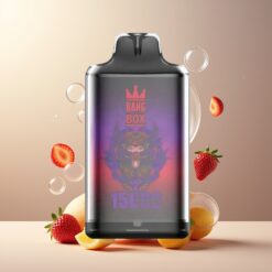 Bang Box King 15000 Puffs Engangsdamp Jordbær Drue Norge Grossist – 23ml E-væske, 0%/2%/3%/5% Nikotin, 650mAh, TYPE-C, 1 eske 10 stk.