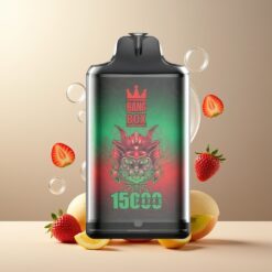 Bang Box King 15000 Puffs Norge Grossist Engangs Vape Jordbær Kiwi 23ml 0%/2%/3%/5% 650mAh TYPE-C 10stk