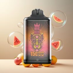Bang Box King 15000 Puffs Norge Grossist Mango Fersken Vannmelon E-liquid 23ml Nicotine 0%/2%/3%/5% TYPE-C 10pk