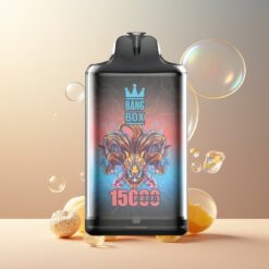 Bang Box King 15000 Puffs Norge grossist Disposable Vape Fersken Is (23ml/650mAh/TYPE-C) 1 eske 10 stk