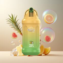 Bang King 12000 Puffs Norge Grossist Disposable Vape Ananas Kokos Is (23ml, 650mAh, 0-5% Nikotin, 1.2 Ohm Mesh Coil)