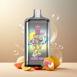 Bang King 15000 Puffs Norge Grossist Engangs Vape Fersken Mango – 21ml, 550mAh, 0-5% Nikotin, Fargerik Design