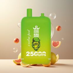 Bang King 25000 Puffs Norge Grossist Engangsdamp Sur Eple Is 46ml 650mAh Type-C