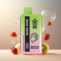 Bang King 30000 Puffs Norge Grossist Disposable Vape Jordbær Kiwi Fersken Is 36ml 550mAh Type-C