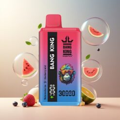 Bang King 30000 Puffs Norge Grossist Engangsvape Vannmelon Is Blåbær Mynte 36ml 550mAh Type-C