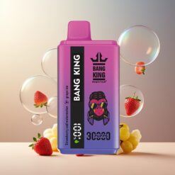 Bang King 30000 Puffs Norge Grossist - Jordbær, Vannmelon & Drueis (36ml, 550mAh, Type-C)