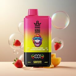 Bang King 50000 Norge Grossist Disposable Vape Jordbær Mango Vannmelon Tyggegummi – 50ml, 850mAh, Type-C, 1.0 Mesh Coil