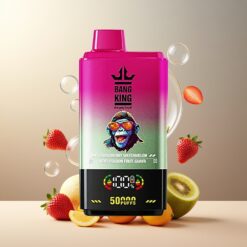 Bang King 50000 Norge Grossist Engangs Vape Jordbær Vannmelon Kiwi Pasjonsfrukt Guava – 50ml, 850mAh, Type-C
