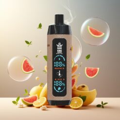 Bang King Shisha 25000 Puffs Norge Grossist – Engangsvape 30ml/650mAh Type-C 0.6 Ohm Mesh (Sitronmynte)