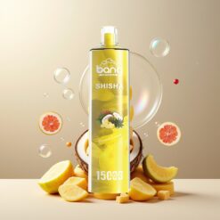 Bang Shisha 15000 Puffs Engangs Vape Ananas Kokos Norge Grossist – 23ml E-liquid, Type-C, 600mAh, 0-5% Nikotin, DTL Teknologi