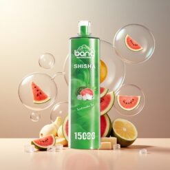 Bang Shisha 15000 Puffs Engangs Vape Norge Grossist Vannmelon Is – 23ml, Type-C, 600mAh, 0-5% Nikotin, DTL