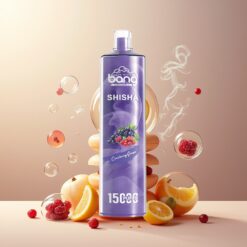 Bang Shisha 15000 Puffs Engangsvaper Tranebær/drupe Norge grossist – 23ml, Type-C, 600mAh, 0-5% nikotin, DTL-teknologi