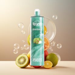 Bang Shisha 15000 Puffs Norge Grossist Engangs Vape Kiwi Pasjonsfrukt Guava – 23ml E-væske, Type-C, 600mAh, 0-5% Nikotin, DTL